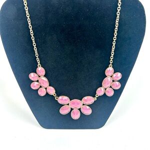 Elegant Pink Floral Necklace